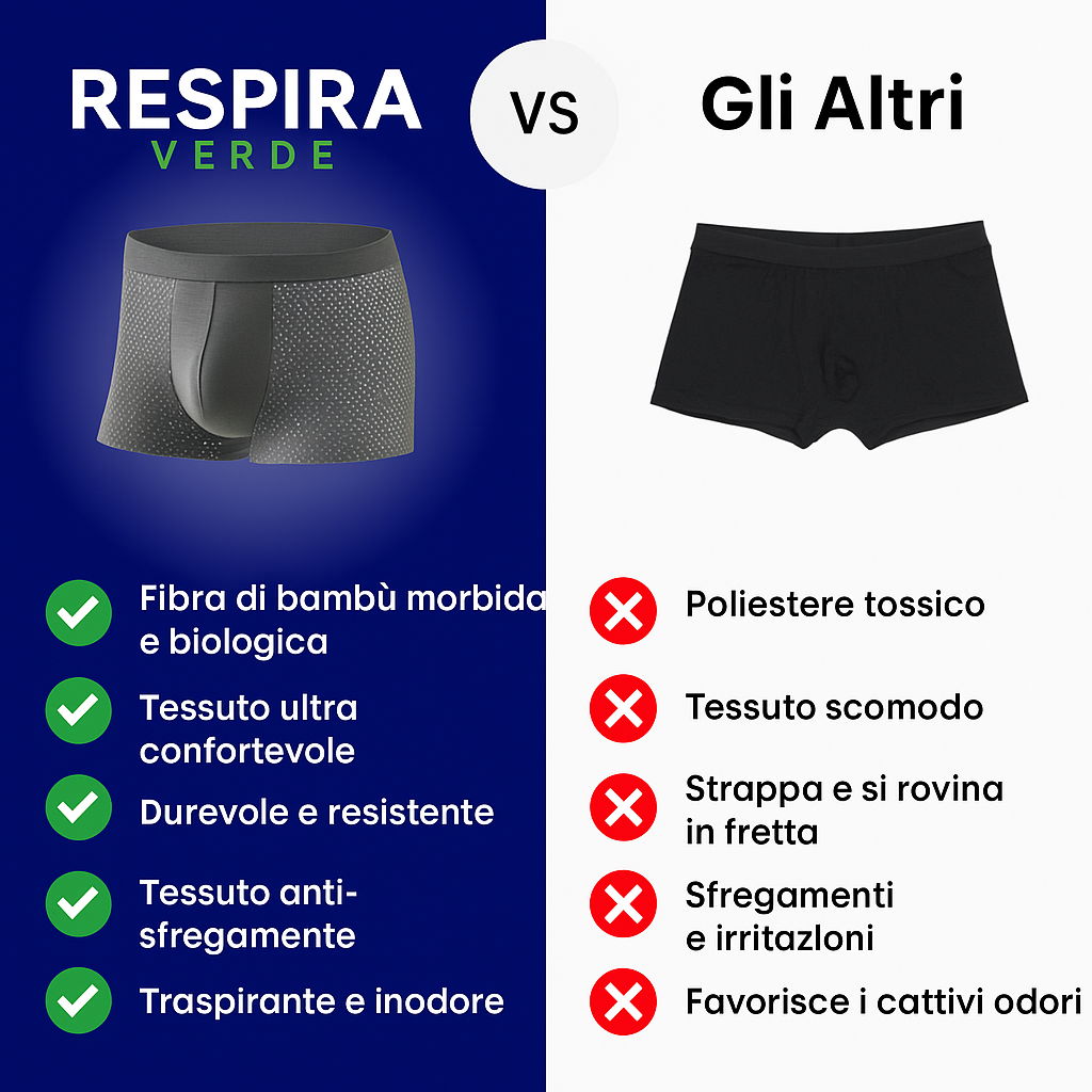 BOXER IN FIBRA DI BAMBÙ